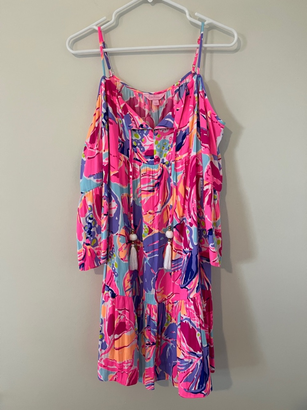Lilly Pulitzer Pink Multi Tropical-Print Sundress